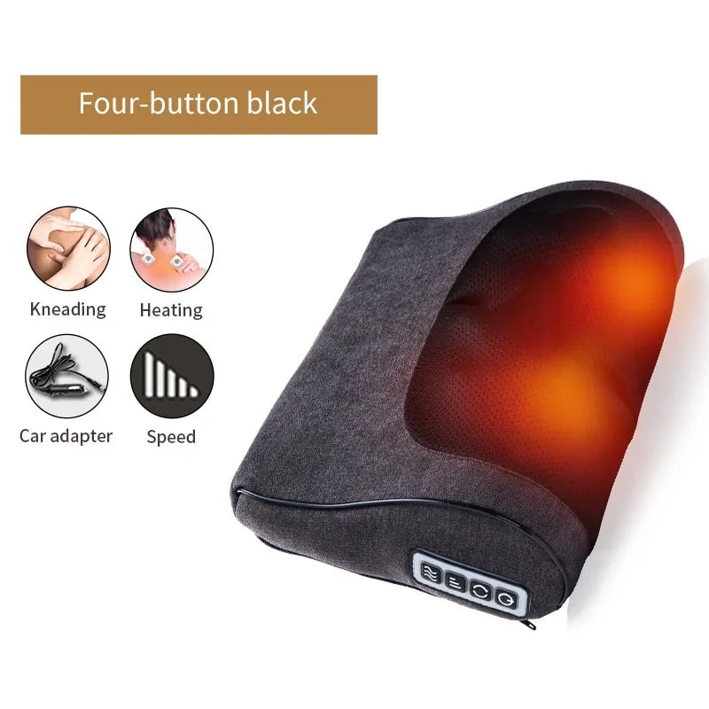 Deep Kneading Cushion Massage Pillow Neck, Shoulder, and Back